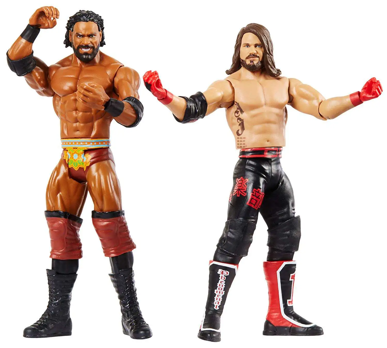 WWE Wrestling Battle Pack Series 59 AJ Styles & Jinder Mahal Action Figure  2-Pack