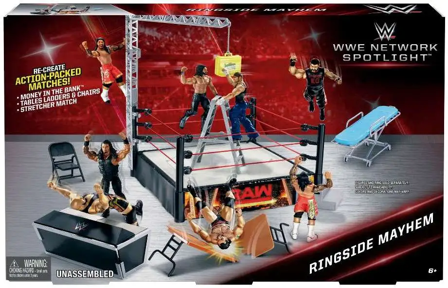 WWE Wrestling Network Spotlight Ringside Mayhem Exclusive Playset