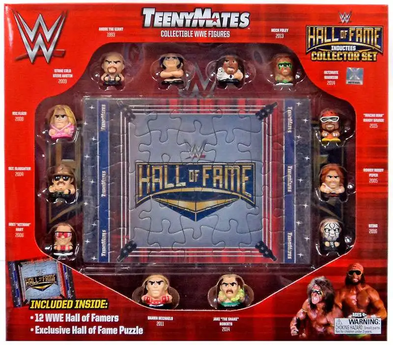 Teenymates Collectible WWE Figures 12 Hall Of Famers & Puzzle Mini Wrestlers NEW 