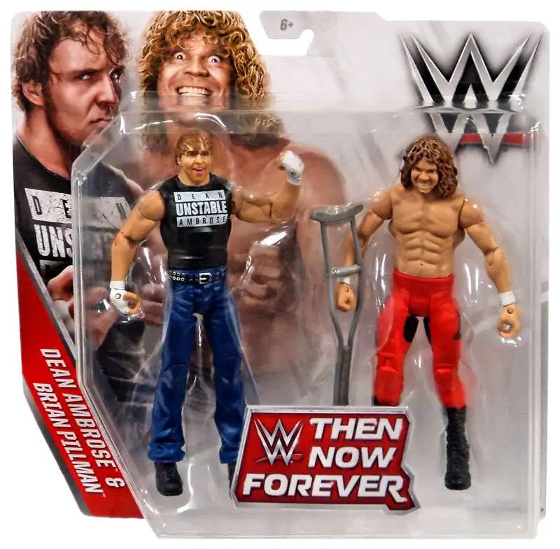 DEAN AMBROSE WRESTLING FIGURE THEN NOW FOREVER LOOSE CANNONS JON GOOD BASIC WWE 