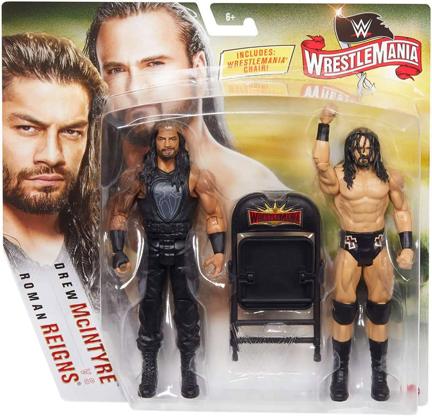 WWE Wrestlemania Undertaker and Roman Reigns Figure 2Pack 