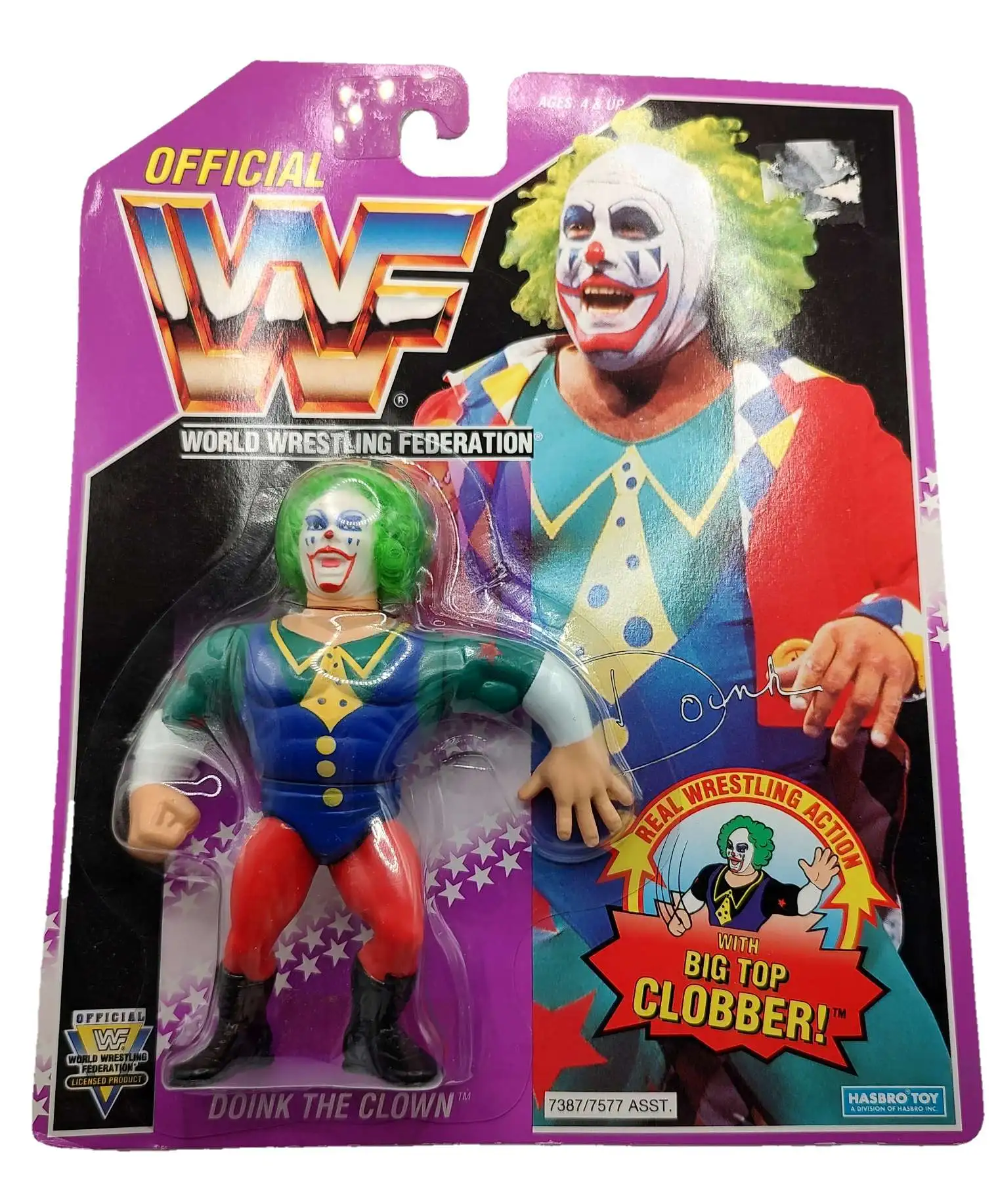 WWE Wrestling WWF Wrestling Superstars Doink the Clown Action Figure