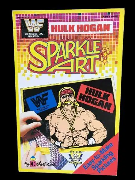 WWE Wrestling WWF Hulk Hogan Sparkle Art