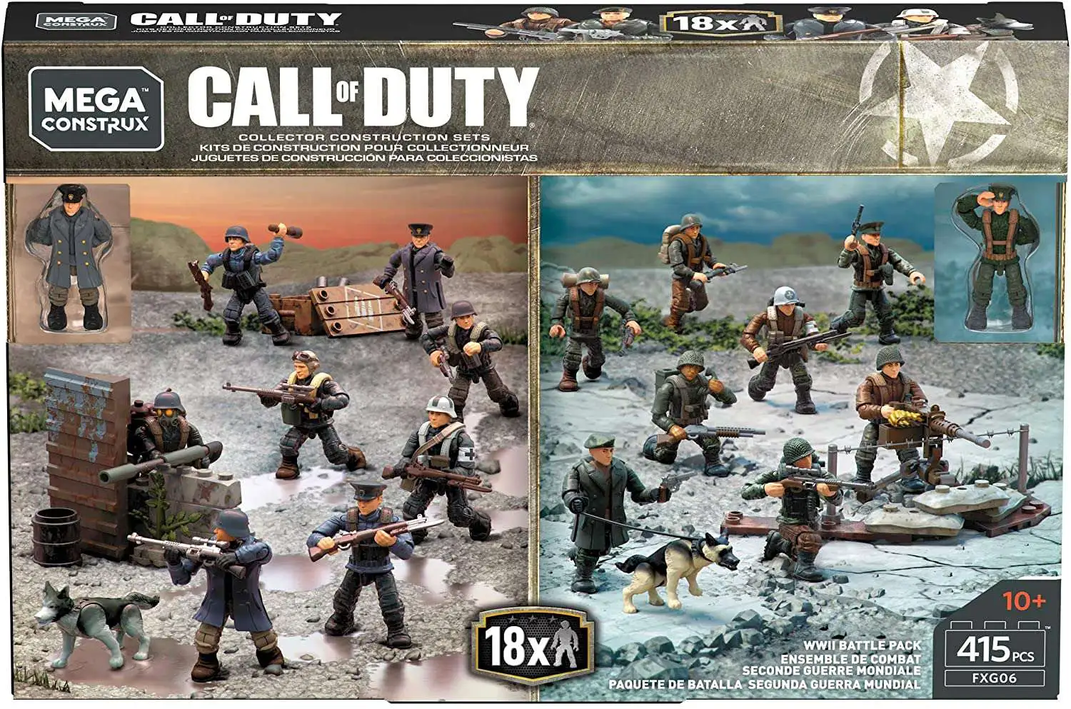 Call of Duty WWII Battle Pack Exclusive 18-Piece Mini Figure Set