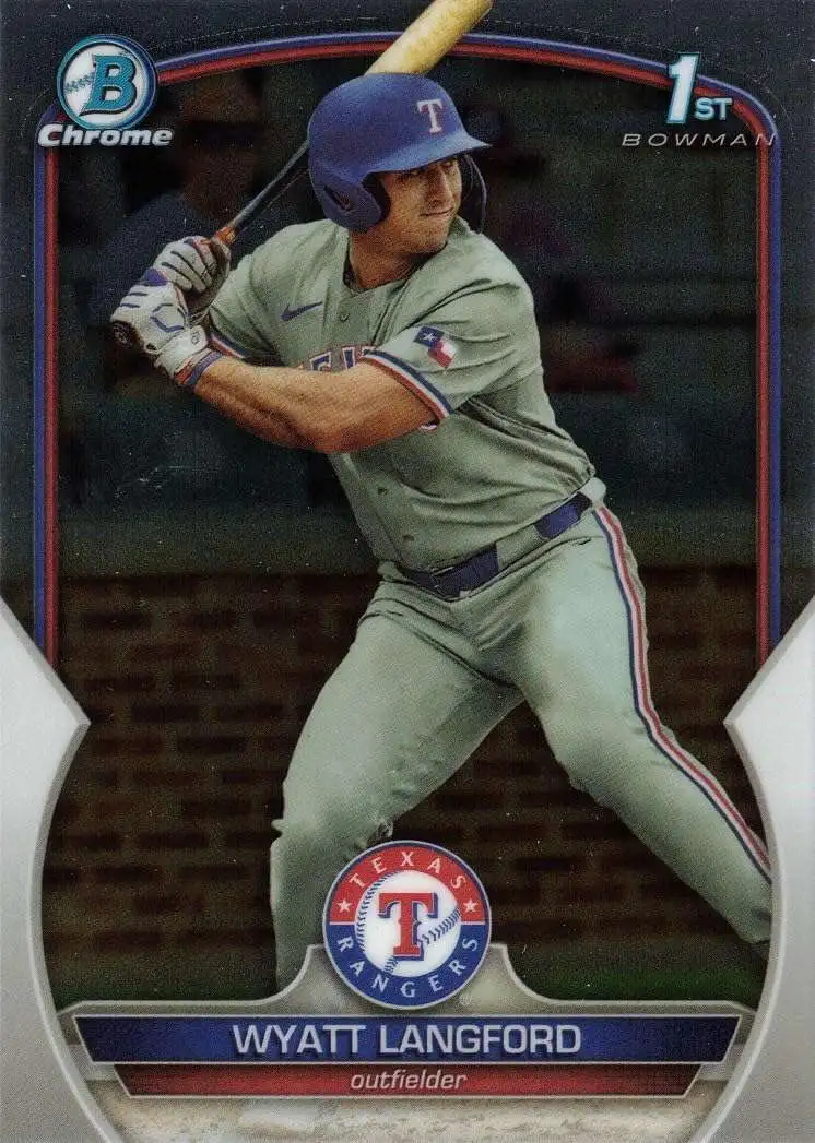 MLB Texas Rangers 2023 Bowman Draft Chrome Baseball Single Card 1st ...