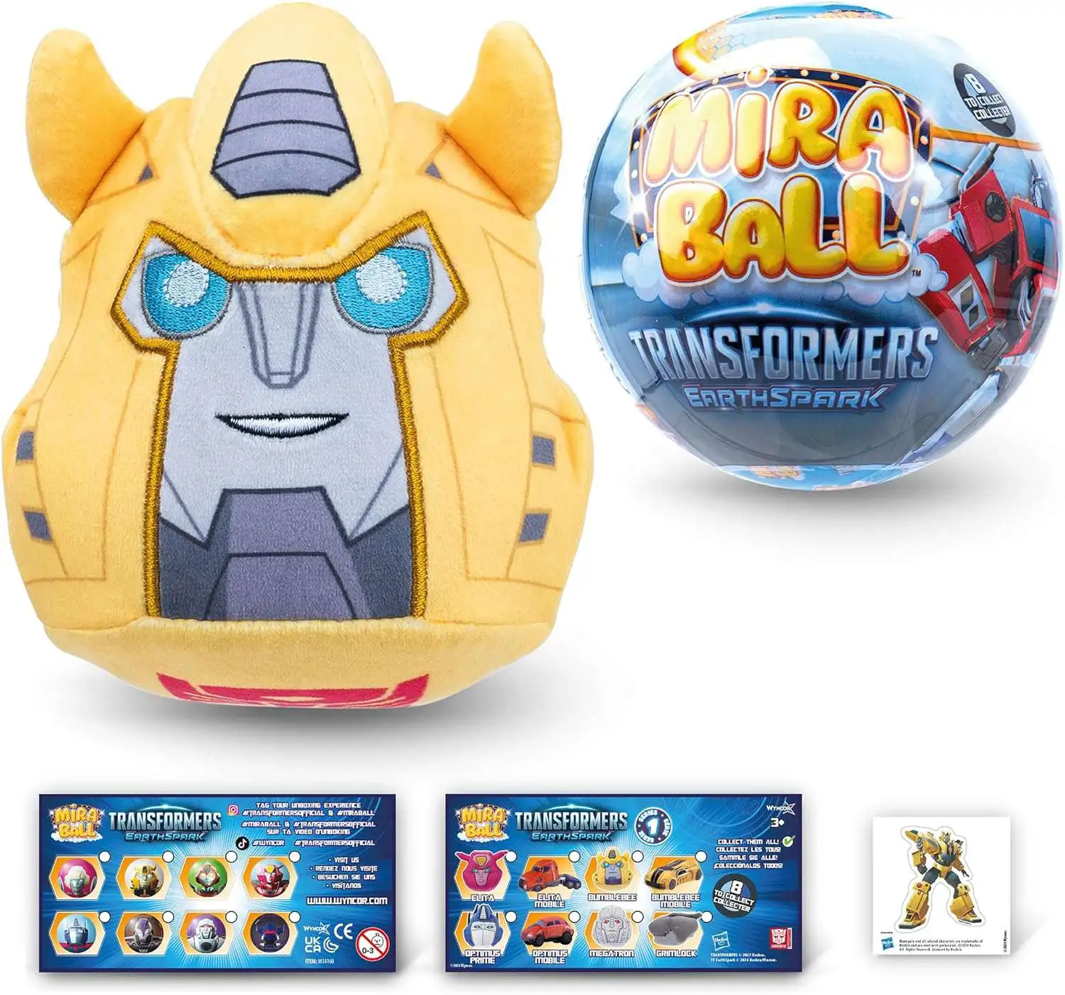 Transformers Miraball Mystery Pack [1 Plush, 1 Metal Ball, Stickers & More]