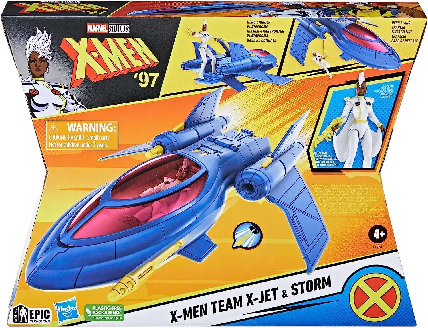 Marvel X-Men 97 Epic Hero Series X-Jet Vehicle and Storm Action Figure