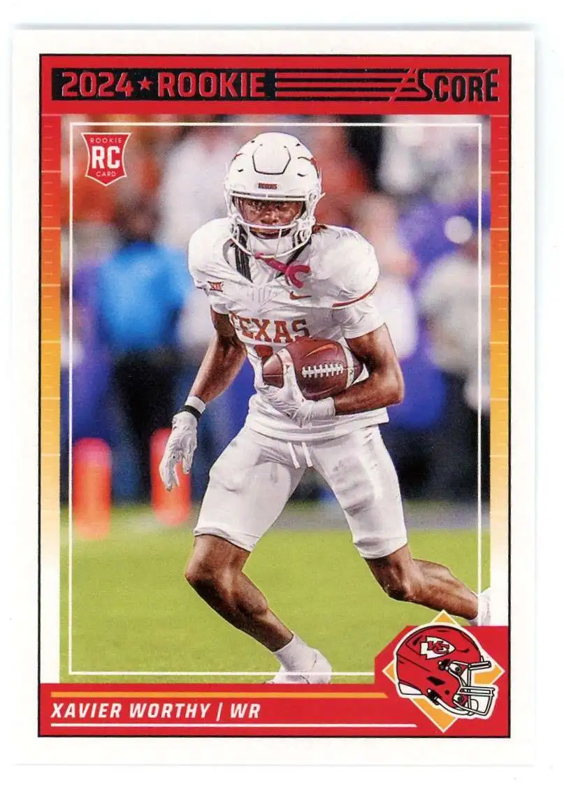 NFL 2024 Score Football Xavier Worthy #324 [Rookie]