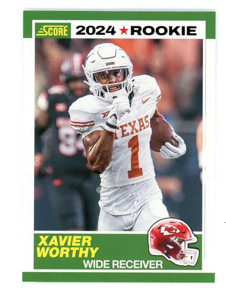 NFL 2024 Score Football 35th Anniversary Xavier Worthy #1 [Rookie]