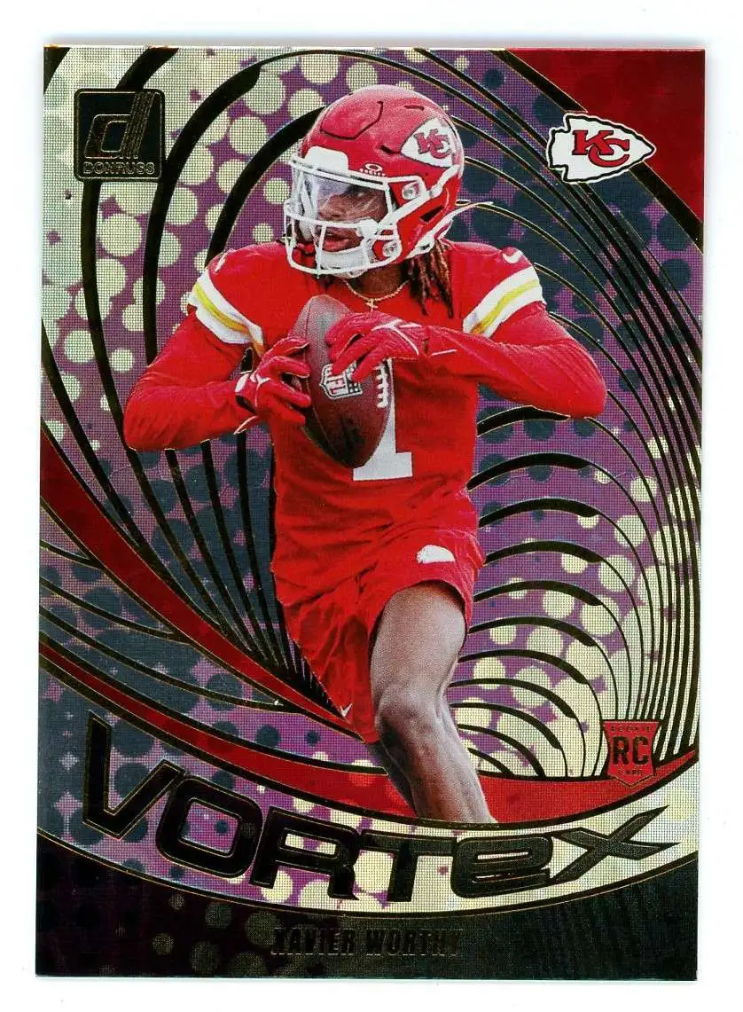 NFL 2024 Panini Donruss Football Vortex Xavier Worthy VOR-XWO [Rookie]
