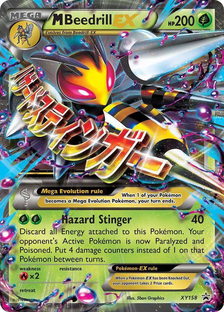 Pokemon Trading Card Game Promo Promo M Beedrill EX XY158 [Holo]