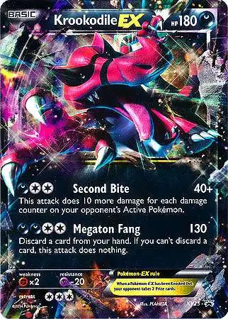 Pokemon X & Y Promo Ultra Rare Krookodile XY25 [Moderately Played]