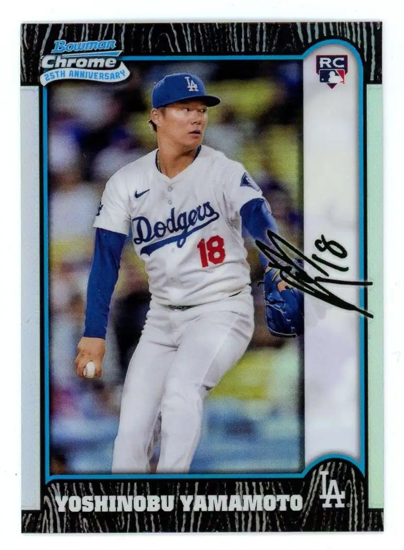 MLB 2024 Bowman Chrome 25th Anniversary Yoshinobu Yamamoto BC25-4 [Rookie]