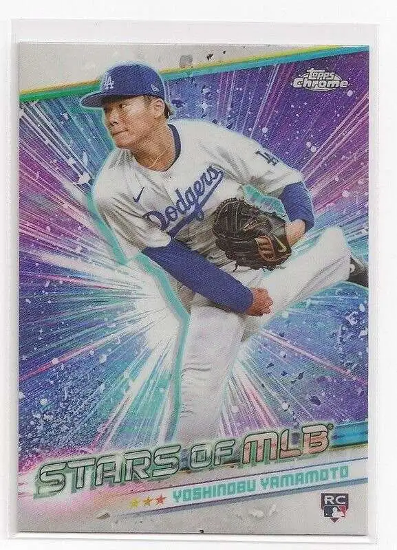 MLB 2024 Topps Series 2 Chrome Stars of MLB Yoshinobu Yamamoto CSMLB-57 [Rookie]