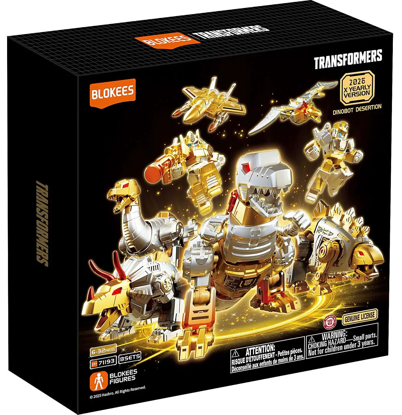 Transformers XYV03 2026 Yearly Golden Dinbot Figure Blokees - ToyWiz