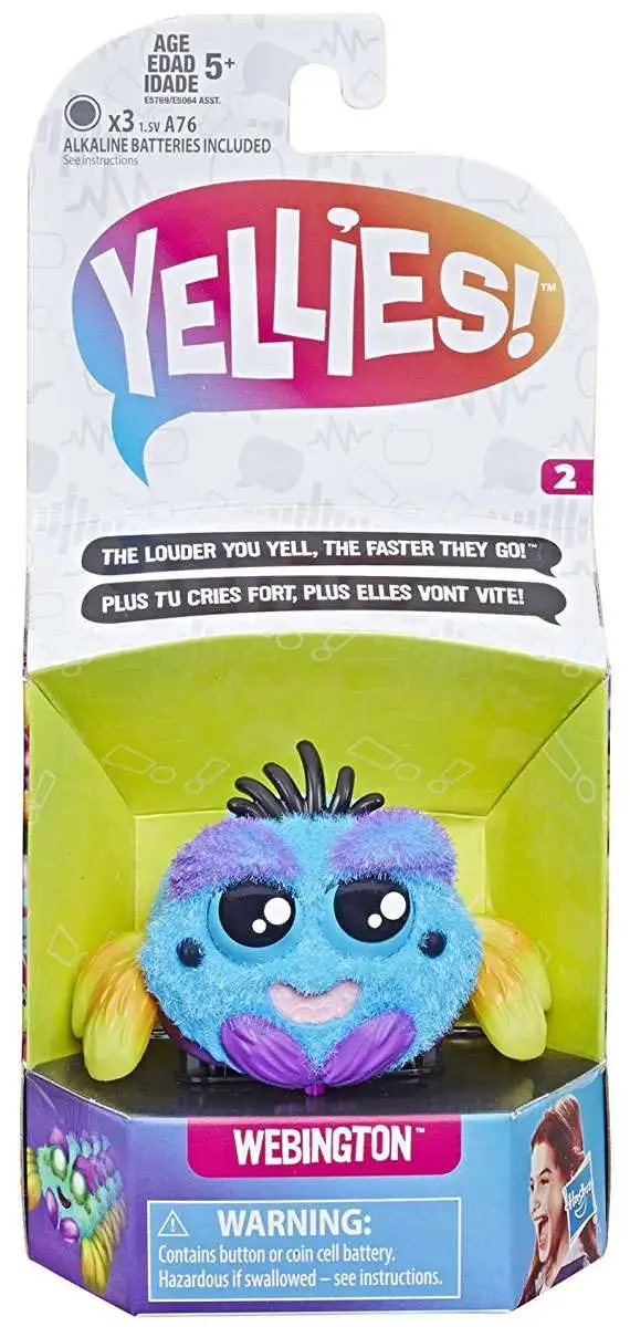 Yellies Webington Fuzzy Pet Figure