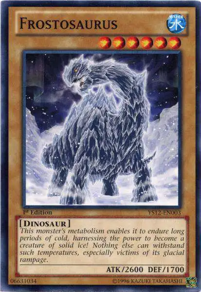 YuGiOh 2012 XYZ Symphony Starter Deck Common Frostosaurus YS12-EN003