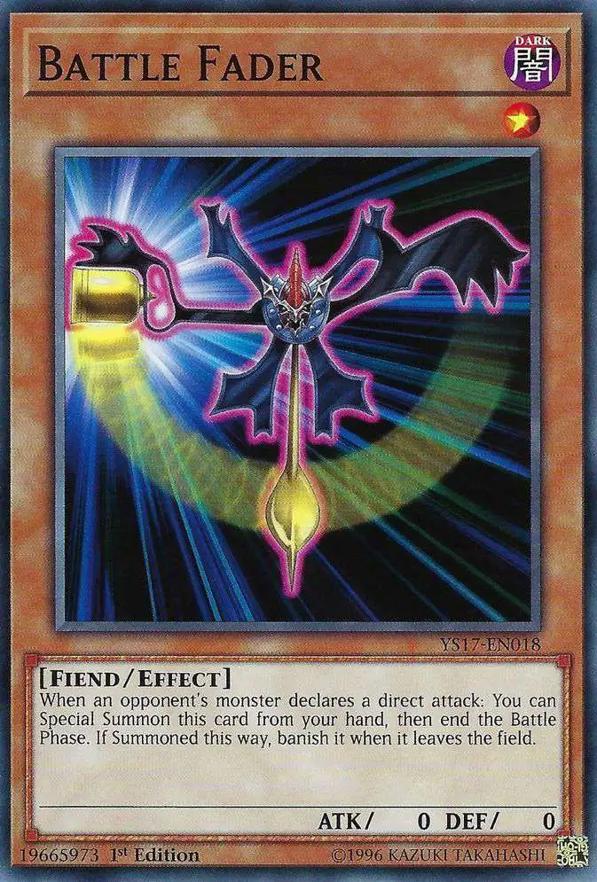 YuGiOh Starter Deck: Link Strike Common Battle Fader YS17-EN018