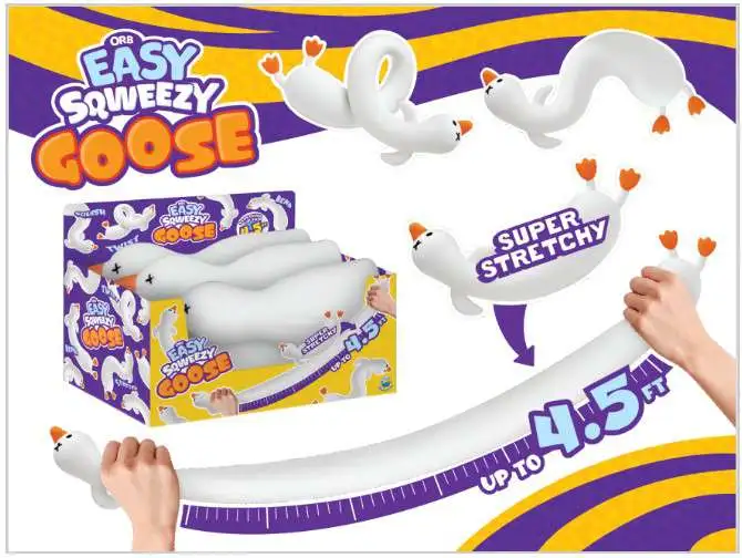 Easy Sqweezy Goose Squeeze Toy [RANDOM COLOR] (Pre-Order ships June)