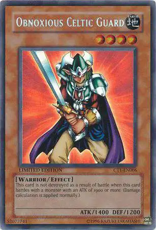 YuGiOh 2004 Collector Tin Secret Rare Obnoxious Celtic Guard CT1-EN006  [Super Rare Misprint]