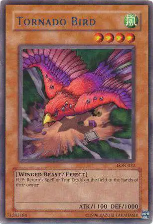 YuGiOh Labyrinth of Nightmare Rare Tornado Bird LON-072