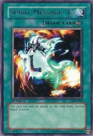 YuGiOh Labyrinth of Nightmare Rare Spirit Message "L" LON-092