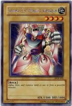 YuGiOh Duelist of the Roses Secret Rare Gamma the Magnet Warrior DOR-003