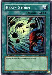 YuGiOh Metal Raiders Super Rare Heavy Storm MRD-142