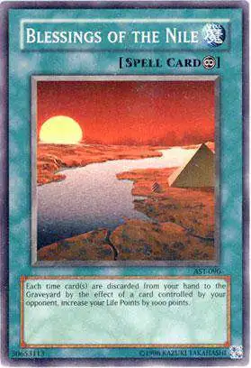 YuGiOh Ancient Sanctuary Common Blessing of the Nile AST-090