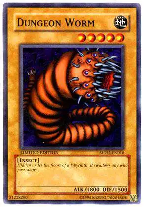 YuGiOh McDonald's Limited Edition Series 2 Common Dungeon Worm MDP2-EN018