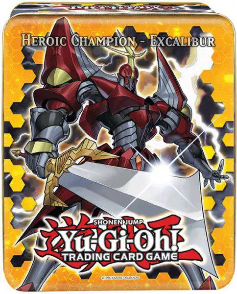 YuGiOh Heroic Champion Excalibur Collectible Tin Sealed Secret Super Rare 5Packs 