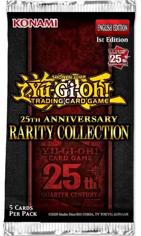 YuGiOh Rarity Collection Booster Pack EUROPEAN, 5 Cards, 25th