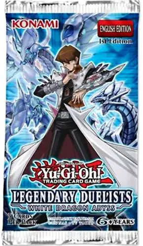 YuGiOh Legendary Duelists White Dragon Abyss Booster Pack 5 Cards ...