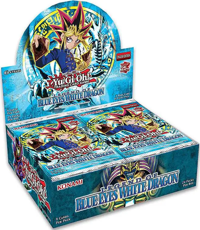kalf krokodil Maxim YuGiOh Trading Card Game Blue Eyes White Dragon 25th Anniversary Booster  Box 24 Packs Konami - ToyWiz