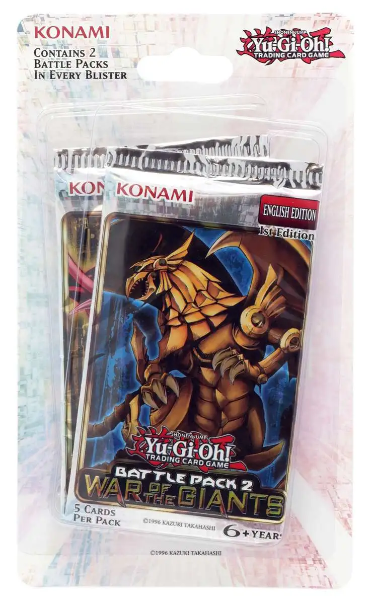 Yugioh Battle Pack 2 War of The Giants Konami Game Booster Pack 1st Edition 6 for sale online 