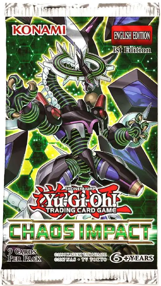 Yugioh Chaos Impact Booster Box 1st Edition Factory Sealed 24 packs/9 cards 
