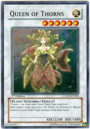 YuGiOh Crossroads of Chaos Super Rare Queen of Thorns CSOC-EN042
