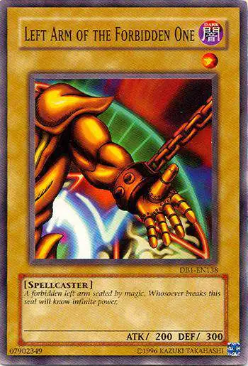 YuGiOh Dark Beginning 1 Common Left Arm of the Forbidden One DB1-EN138