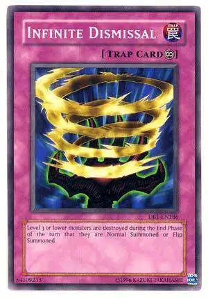 YuGiOh Dark Beginning 1 Common Infinite Dismissal DB1-EN186
