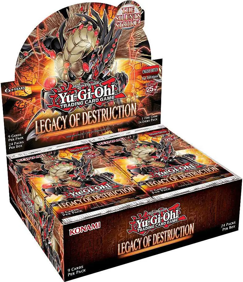 YuGiOh Legacy of Destruction Booster Box 24 Packs, 25th 