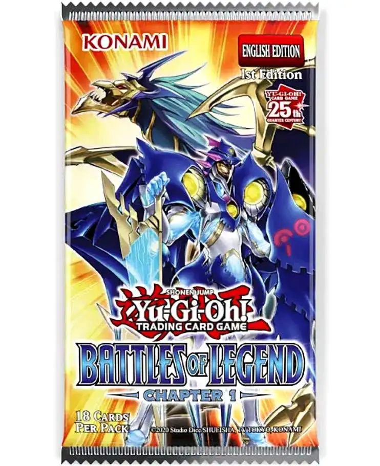 YuGiOh Battles of Legend: Chapter 1 Booster Pack [18 Cards, 25th Anniversary]