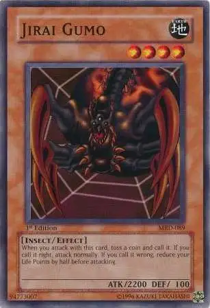 YuGiOh Metal Raiders Common Jirai Gumo MRD-089 [1st Edition]
