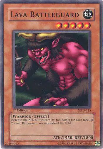YuGiOh Metal Raiders Common Lava Battleguard MRD-115