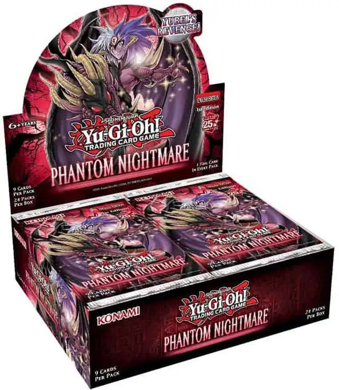 YuGiOh Phantom Nightmare Booster Box 24 Packs, 25th Anniversary Konami