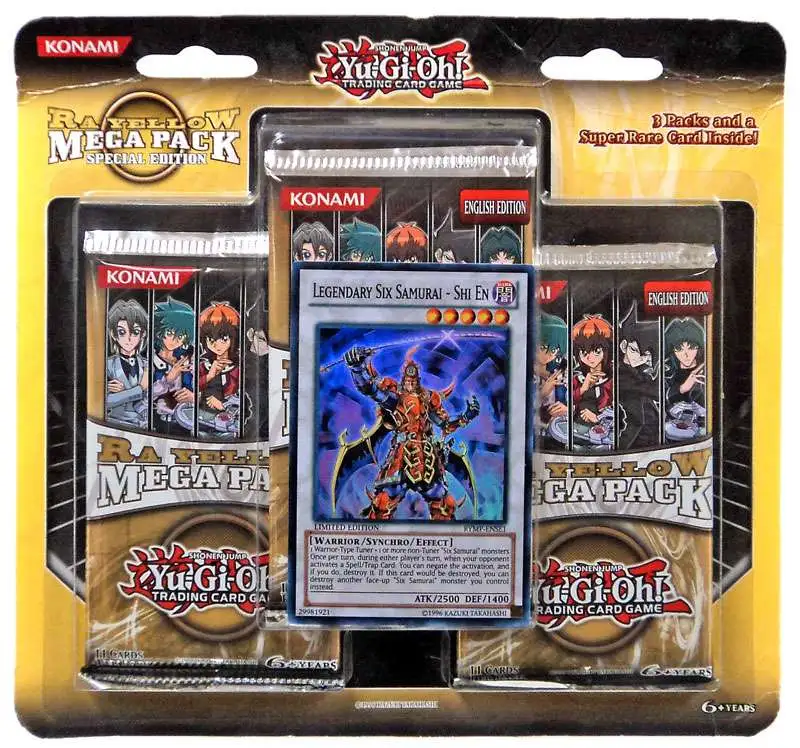 RA YELLOW MEGA PACK New and Sealed 11 Cards Booster Pack x 3 Yu-Gi-Oh 