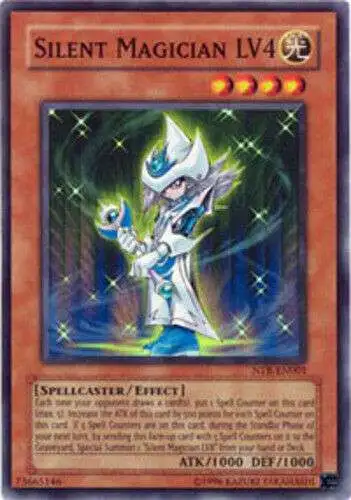 YuGiOh Nightmare Troubadour Super Rare Silent Magician LV4 NTR-EN001