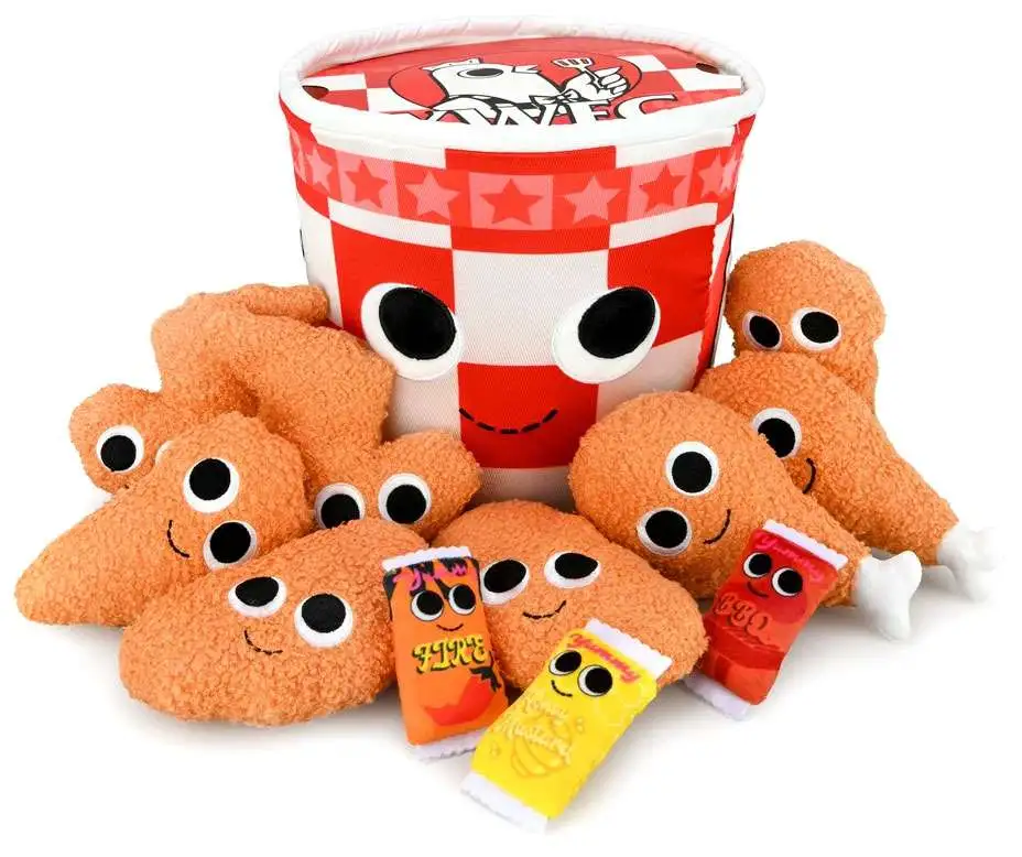 Yummy World Bertha Fried Chicken Bucket 10-Inch Large Plush