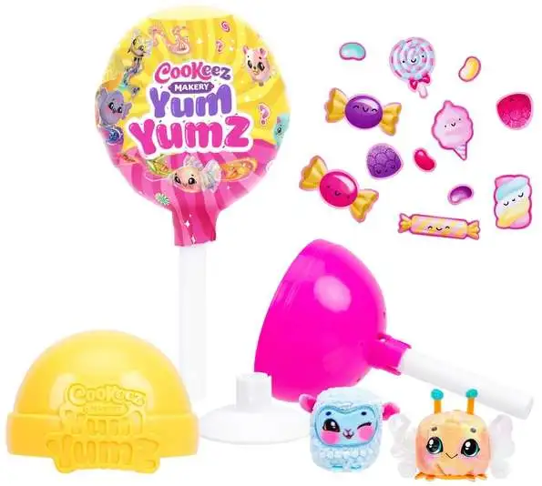Yum Yum チョコレート味 ぬいぐるみ Cookeez Makery Yum Yumz Lollipop Scented Plush Pet Mystery Pack 1
