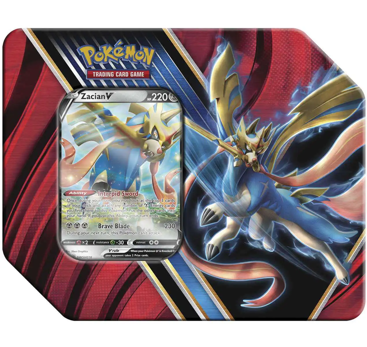 Pokemon Zacian V Promo Card SWSH018