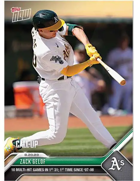 MLB Oakland As 2023 NOW Baseball Single Card Zack Gelof Exclusive 739 ...